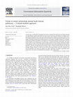 Research paper thumbnail of Trends in online networking among South Korean politicians — A mixed-method approach