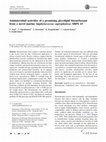 Research paper thumbnail of Antimicrobial activities of a promising glycolipid biosurfactant from a novel marine Staphylococcus saprophyticus SBPS 15