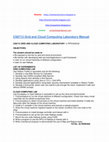 Research paper thumbnail of CS6712 Grid and Cloud Computing Laboratory Manual CS6712 GRID AND CLOUD COMPUTING LABORATORY L T P C 0 0 3 2