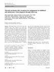 Research paper thumbnail of Thyroid carcinoma after treatment for malignancies in childhood and adolescence: from diagnosis through follow-up