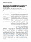 Research paper thumbnail of Leptin levels in infertile male patients are correlated with inhibin B, testosterone and SHBG but not with sperm characteristics