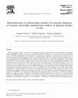 Research paper thumbnail of Informativeness of polymorphic markers for prenatal diagnosis of recessive dystrophic epidermolysis bullosa in Spanish families at risk