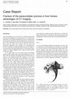 Research paper thumbnail of Fracture of the paracondylar process in four horses: advantages of CT imaging