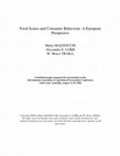 Research paper thumbnail of Food Scares and Consumer Behaviour: A European Perspective