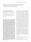 Research paper thumbnail of C-Reactive Protein Activates Complement in Infarcted Human Myocardium