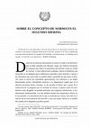 Research paper thumbnail of SOBRE EL CONCEPTO DE NORMA EN EL SEGUNDO IHERING