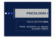 Research paper thumbnail of PSICOLOGÍA I