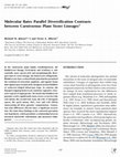 Research paper thumbnail of Molecular Rates Parallel Diversification Contrasts between Carnivorous Plant Sister Lineages