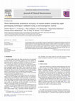 Research paper thumbnail of Three-dimensional anatomical accuracy of cranial models created by rapid prototyping techniques validated using a neuronavigation station