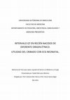 Research paper thumbnail of Intervalo QT en recién nacidos de diferente origen étnico: utilidad del cribado con ECG neonatal