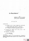 Research paper thumbnail of La Reincidencia