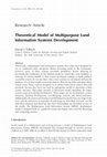 Research paper thumbnail of Theoretical Model of Multipurpose Land Information Systems Development