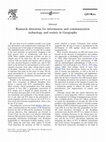 Research paper thumbnail of Research directions for information and communication technology and society in Geography