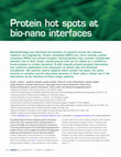 Research paper thumbnail of Protein hot spots at bio-nano interfaces