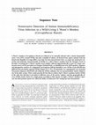 Research paper thumbnail of Noninvasive Detection of Simian Immunodeficiency Virus Infection in a Wild-Living L'Hoest's Monkey (Cercopithecus lhoesti