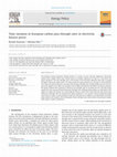 Research paper thumbnail of Time Variation in European Carbon Pass-Through Rates in Electricity Futures Prices