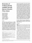 Research paper thumbnail of Restoration of Northwest Florida Sandhills Through Harvest of Invasive Pinus clausa