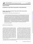 Research paper thumbnail of Sex Differences in Injury Patterns Among Workers in Heavy Manufacturing