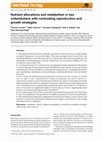 Research paper thumbnail of Nutrient allocations and metabolism in two collembolans with contrasting reproduction and growth strategies