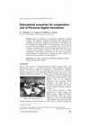 Research paper thumbnail of Educational scenarios for cooperative use of Personal Digital Assistants