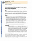 Research paper thumbnail of First Principles Effective Electronic Couplings for Hole Transfer in Natural and Size-Expanded DNA