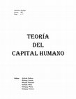 Research paper thumbnail of Asignatura: Sociología Carrera: PEP Curso: 2° 1° TEORÍA DEL CAPiTAL HUMANO