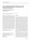 Research paper thumbnail of Current applications and future trends of lactic acid bacteria and their bacteriocins for the biopreservation of aquatic food products