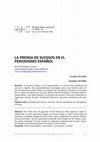 Research paper thumbnail of LA PRENSA DE SUCESOS EN EL PERIODISMO ESPAÑOL