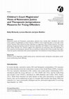 Research paper thumbnail of Children's Court Magistrates' Views of Restorative Justice and Therapeutic Jurisprudence Measures for Young Offenders