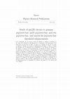 Research paper thumbnail of Study of psi(2S) decays to gamma p(p)over-bar, pi(0) p(p)over-bar, and eta p(p)over-bar, and search for p(p)over-bar threshold enhancements