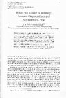 Research paper thumbnail of When Not Losing is Winning: Terrorist Organizations and Asymmetrical War