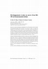 Research paper thumbnail of Développement et mise en œuvre d'un SIG 3D environnemental urbain