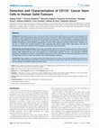 Research paper thumbnail of Detection and Characterization of CD133 + Cancer Stem Cells in Human Solid Tumours