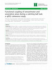 Research paper thumbnail of Functional coupling of sensorimotor and associative areas during a catching ball task: a qEEG coherence study