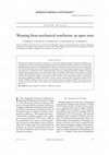 Research paper thumbnail of Weaning from mechanical ventilation: An open issue