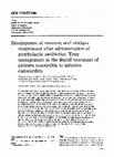 Research paper thumbnail of Development of resistant oral viridans streptococci after administration of prophylactic antibiotics: Time management in the dental treatment of patients susceptible to infective endocarditis