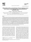 Research paper thumbnail of Inflammation with no axonal damage of the rat saphenous nerve trunk induces ectopic discharge and mechanosensitivity in myelinated axons