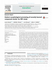 Research paper thumbnail of Distinct morphological processing of recently learned compound words: An ERP study