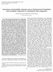 Research paper thumbnail of Nonunique Invulnerability: Singular versus Distributional Probabilities and Unrealistic Optimism in Comparative Risk Judgments