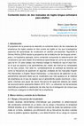 Research paper thumbnail of Contenido léxico de dos manuales de inglés lengua extranjera para adultos