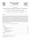 Research paper thumbnail of Behavioral activation treatments of depression: A meta-analysis