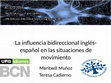 Research paper thumbnail of Transferencia bidireccional inglés-español en situaciones de movimiento