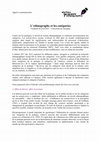 Research paper thumbnail of Appel  - Ateliers Lausannois d'Ethnographie - ALE - 2017.pdf