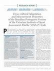 Research paper thumbnail of Cross-cultural adaptation and measurement properties of an Italian version of the Western Ontario Shoulder Instability Index (WOSI