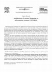 Research paper thumbnail of Application of natural language to information systems (NLDB04)