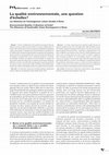 Research paper thumbnail of La qualité environnementale, une question d'échelles ? Environmental Quality: A Question of Scale? The Dilemmas of Sustainable Urban Development in Rome