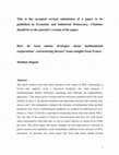 Research paper thumbnail of How do local unions strategize about multinational corporations' restructuring threats? Some insights from France