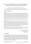 Research paper thumbnail of Prensa escrita mendocina y construcción identitaria sobre los pueblos originarios de Argentina