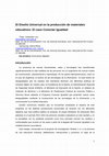 Research paper thumbnail of El Diseño Universal en la producción de materiales educativos: El caso Conectar Igualdad