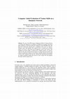 Research paper thumbnail of Computer Aided Evaluation of Trainee Skills on a Simulator Network